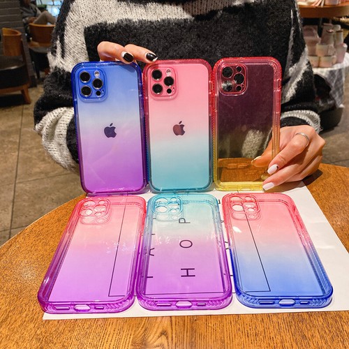 For Iphone 12 Pro Max 11 X Xr 6 7 8 Cute Soft Tpu Colorful Clear Side Case Cover Ebay
