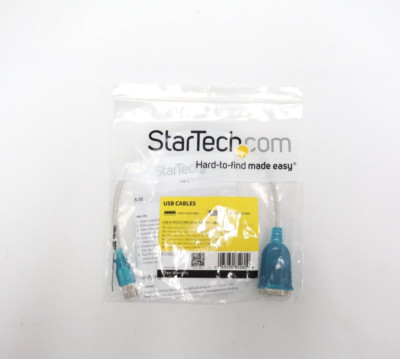 StarTech 1 Port USB to RS232 DB9 Serial Adapter Cable ICUSB232V2 - M/M