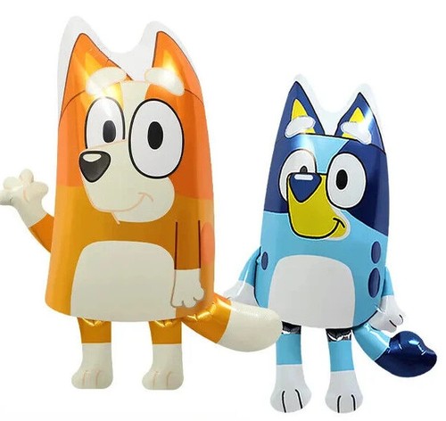 Bluey Party Birthday Bingo Decoration 29" Foil and 12" Latex Balloons - 第 1/6 張圖片