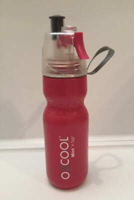 O2COOL Power Flow Leakproof Mist N Sip Grip Band Bottle With Carry Loop 20oz