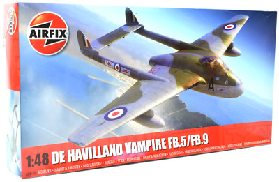Airfix De Havilland Vampire FB.5/FB.9 1:48 Scale Plastic Model Airplane A06108