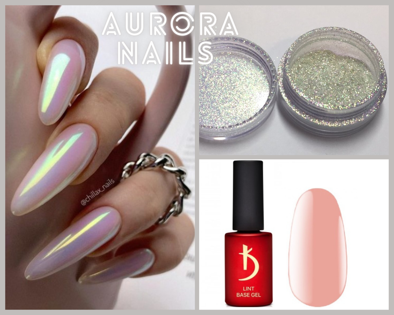 Unicorn Opal Mermaid Aurora Powder Kodi Nude Base Nail Art Chrome Dust  Pigments | eBay