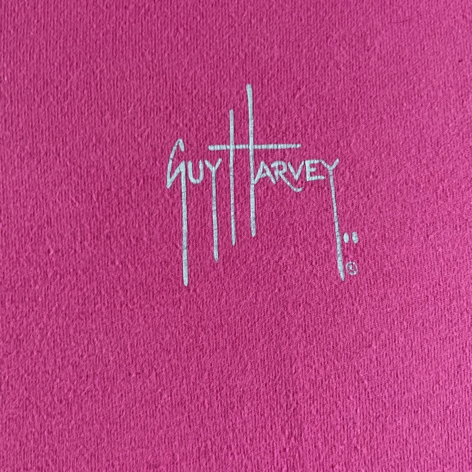 Guy Harvey Women' s Long Sleeve Pink T-shirt L Mosaic Sailfish, Beach Coastal - Image 2 of 4