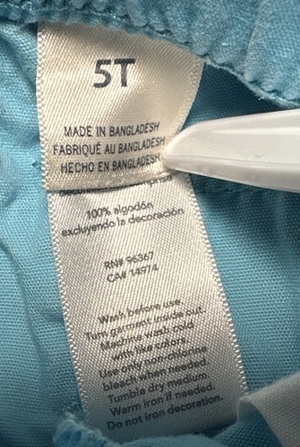 Boy’s "Osh Kosh B’gosh" Light Turquoise Cargo Shorts in Size 5T - Picture 6 of 8