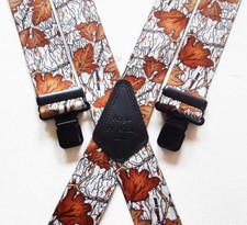 Mens Braces Heavy Duty 38mm or 50mm Image Camouflage Camo Trousers Black Clips