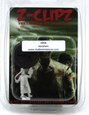 Studio H058 Abraham (Z-Clipz) Human Survivor Zombie Apocalypse Hunter Warrior 