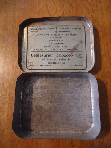 Oriental Ciogarette Tobacco Lemesurier QUEBEC Canada 1920 Rare Empty - Picture 2 of 5