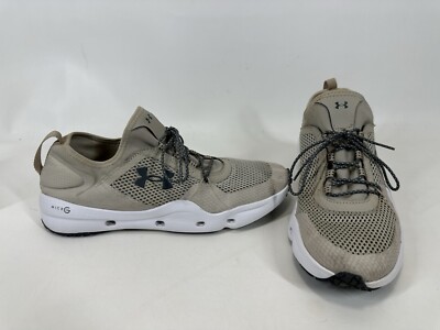 Under Armour Mens Micro G Kilchis 3023739-200 Beige Running Shoes Sneakers Sz 12