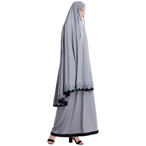 Ramadán Mujeres Khimar Vestido de Oración Kaftán Niqab Vestido Árabe Disfraces Islámicos - Imagen 195 de 315