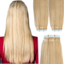 Taśma do włosów ludzkich na przedłużeniach Remy Hair Extension 2,5g Tresse 40 45 60cm #613 100% nowy, obfity