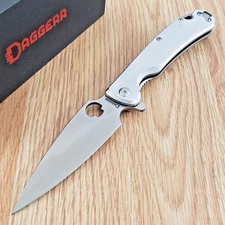 Daggerr Knives Zhalo Folding Knife 3.88" D2 Tool Steel Blade Stainless Handle