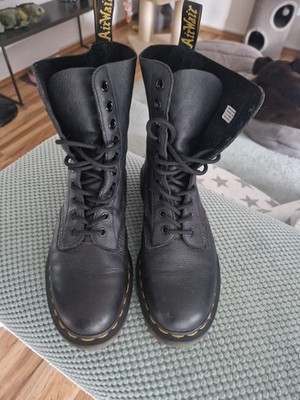 Dr. Martens Docs Stiefel Boots schwarz 40 soft Leather 10 Loch