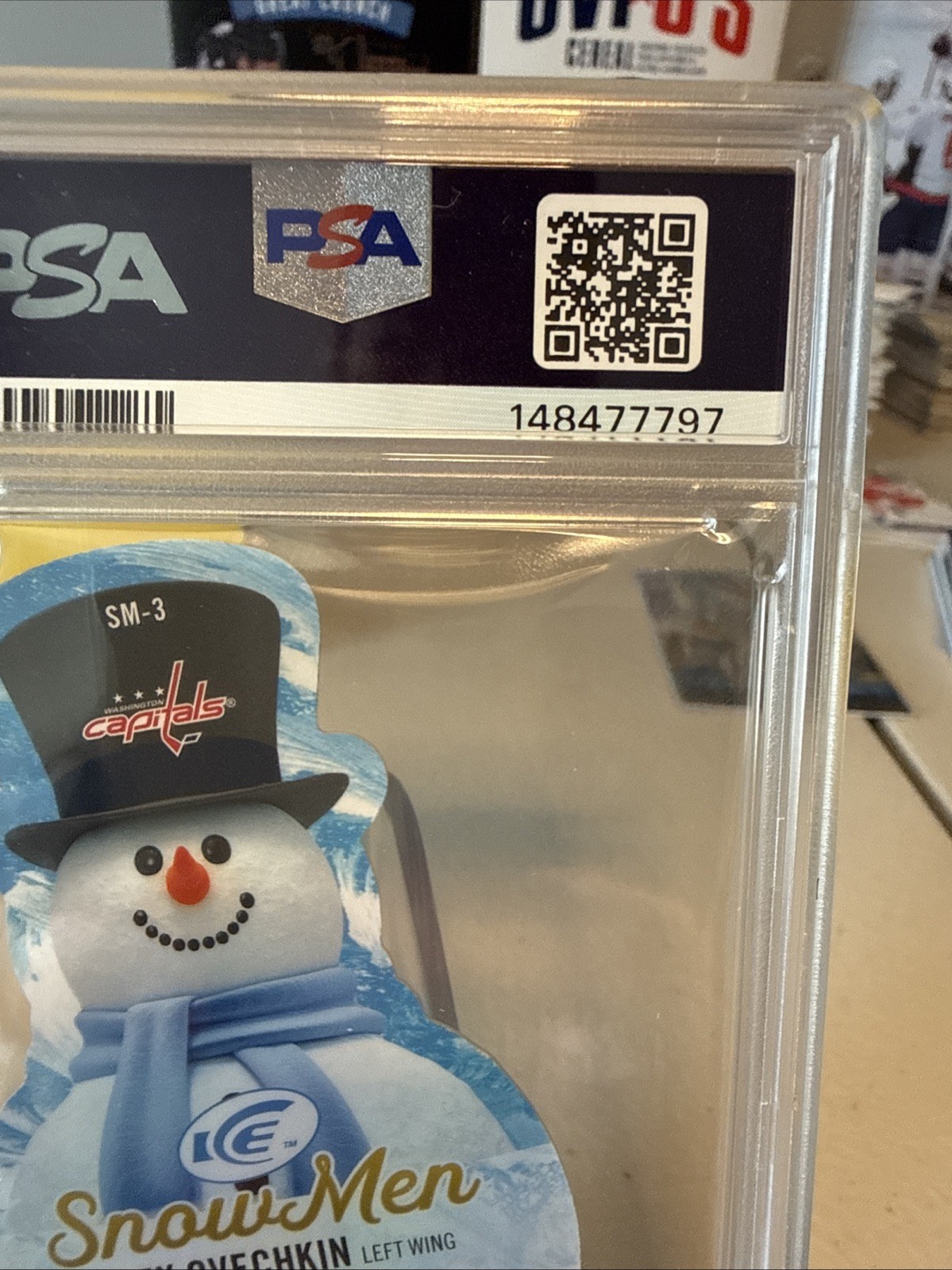 2023-24 ALEX OVECHKIN UPPER DECK ICE SNOWMEN SM-3 PSA 9 view 7