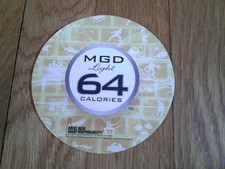 MGD Beer Coaster Miller Light 64 2011 Collectible Beer Mat SINGLE Resolution