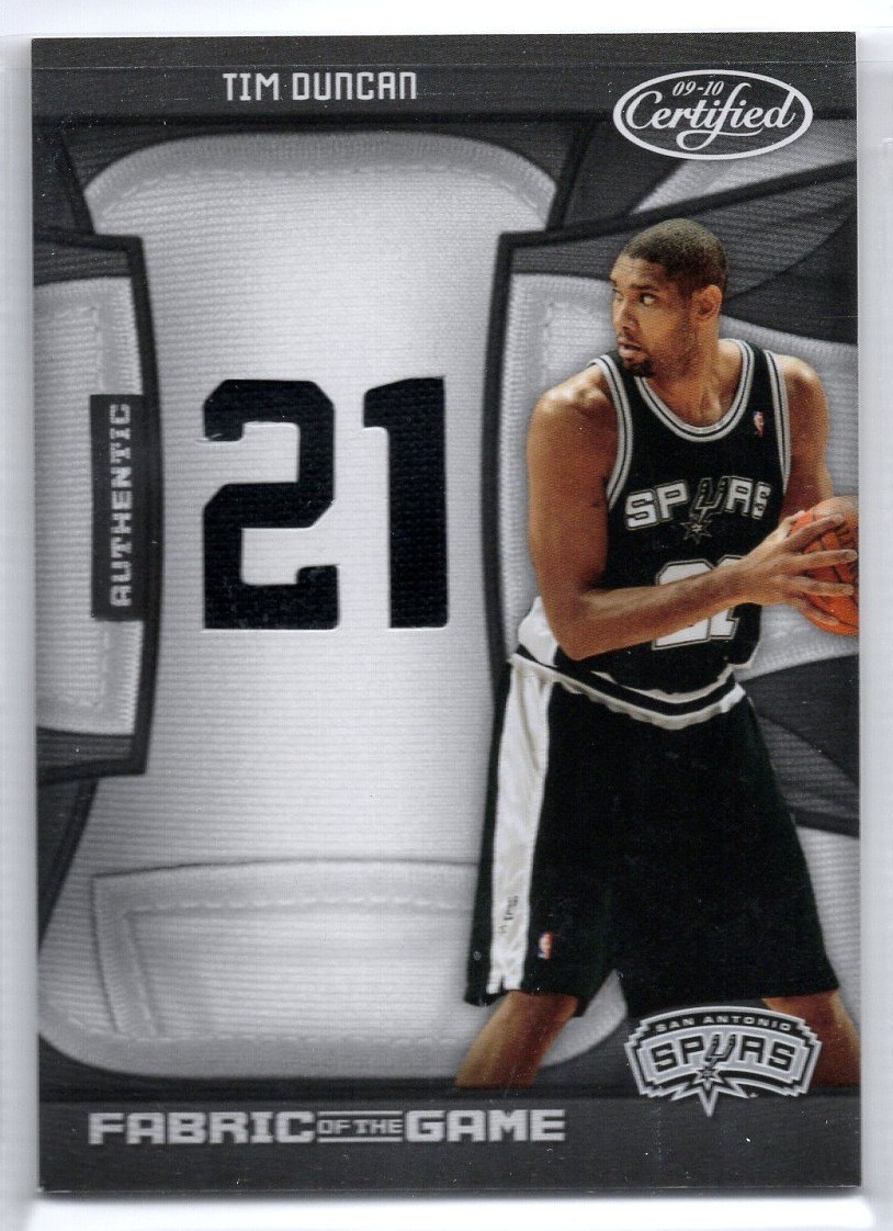 2009-10 Certified Fabric of the Game Tim Duncan Jersey #FOG-TD /99 Spurs