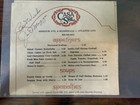 JOE DIMAGGIO AUTOGRAPHED MENU-PSA/DNA