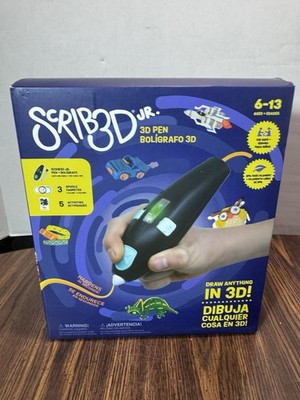 New! SCRIB3D Junior 3D Printing Pen Set  w/ Filament Activity Guide USB Cable