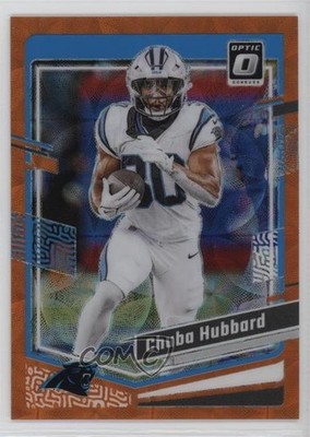 2023 Panini Donruss Optic Orange Scope Prizm 14/79 Chuba Hubbard #27 1dl2