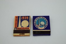 Vintage 1939  1940 New York Worlds Fair Matchbooks UNSTRUCK FULL