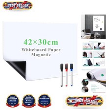 Image of Self-Adhesive Magnetic Whiteboard Paper 30x42cm for Home & Office Creativity