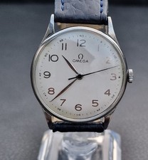 Orologio Omega grande acciaio carica manuale calibro 283 anni 1954. Cassa 34,8mm funzionante.