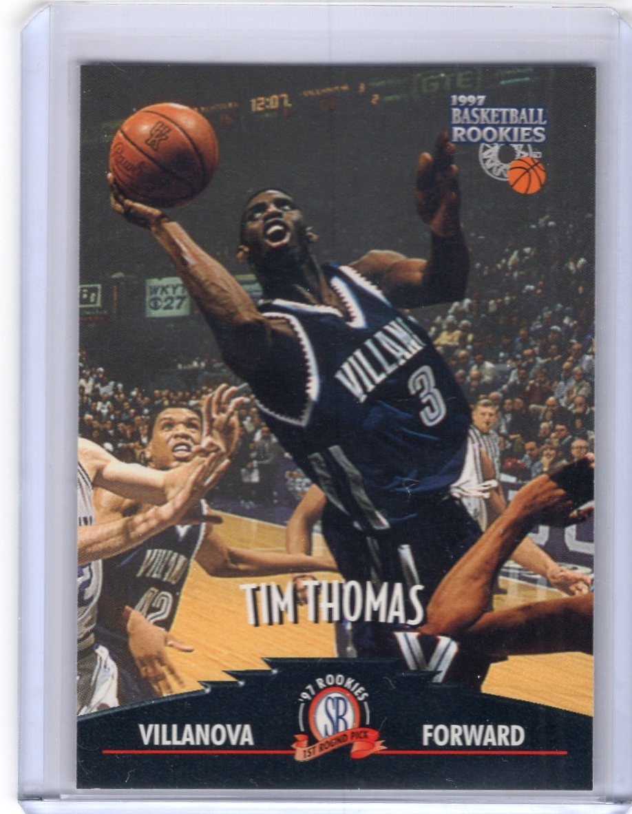 TIM THOMAS 1997 Score Board Basketball Rookies ROOKIE CARD #52 - 76ERS