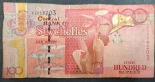 2011 Seychelles 100 Rupees P44a, AJ358203.