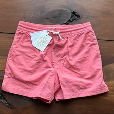 The Beaufort Bonnet Company Parrot Cay Coral Swim Trunks Boys Size 12