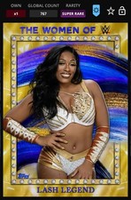 Topps Slam DIGITAL 2025 Women of WWE Gold Motion Lash Legend