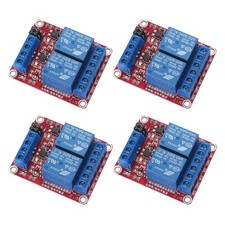 4PCS DC 5V 2 Channel Relay Module Board with Optocoupler Trigger