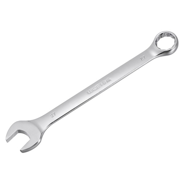 Metrischer 27Mm 12-Punkt-Box-Offen-End-KombinationsschlüSsel, Chrom-Finish, Cr-V-image