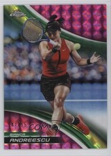 2025 Topps Chrome Pink Geometric Refractor 41/65 Bianca Andreescu #185 1g6j