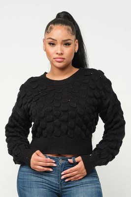 Women's Checker Sweater Top