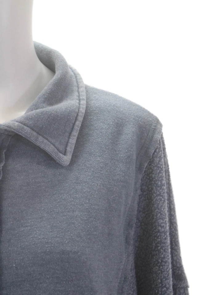 Conjunto de 2 pantalones deportivos suéter Henley de algodón azul talla L vintage Havana para mujer Foto 3 de 4