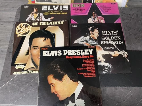 Elvis Presley Vinyl LP Job Lot – 45 Records – RCA Camden Victor – Vintage