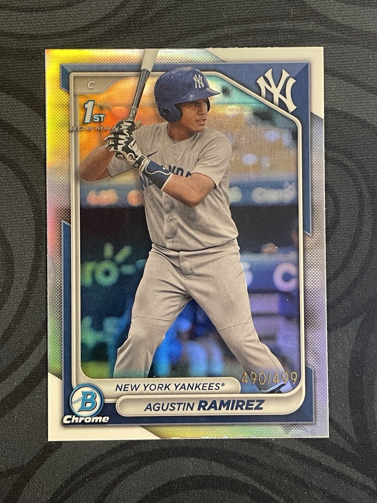 AGUSTIN RAMIREZ 2024 Bowman Chrome Prospects REFRACTOR ROOKIE /499 (#BCP-85)