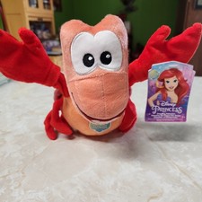 Disney Princess Singing  Snapping Sebastian 10" Plush Little Mermaid Toy New