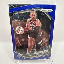 2025 WNBA Prizm A’ja Wilson  Blue Velocity Prizm Card #76
