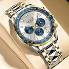 Mens Luxury Watch Quartz Subdials Chronograph Date Waterproof Sport Watch Gift