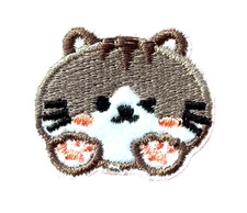 Cute Cartoon Cat Embroidery Iron-On Patch 1 5/8 X 1 3/8 inch