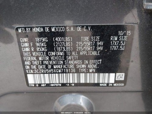 Used Spare Tire Wheel fits: 2016 Honda Hr-v 16x4 steel compact spare Spare Tire - Picture 12 of 19
