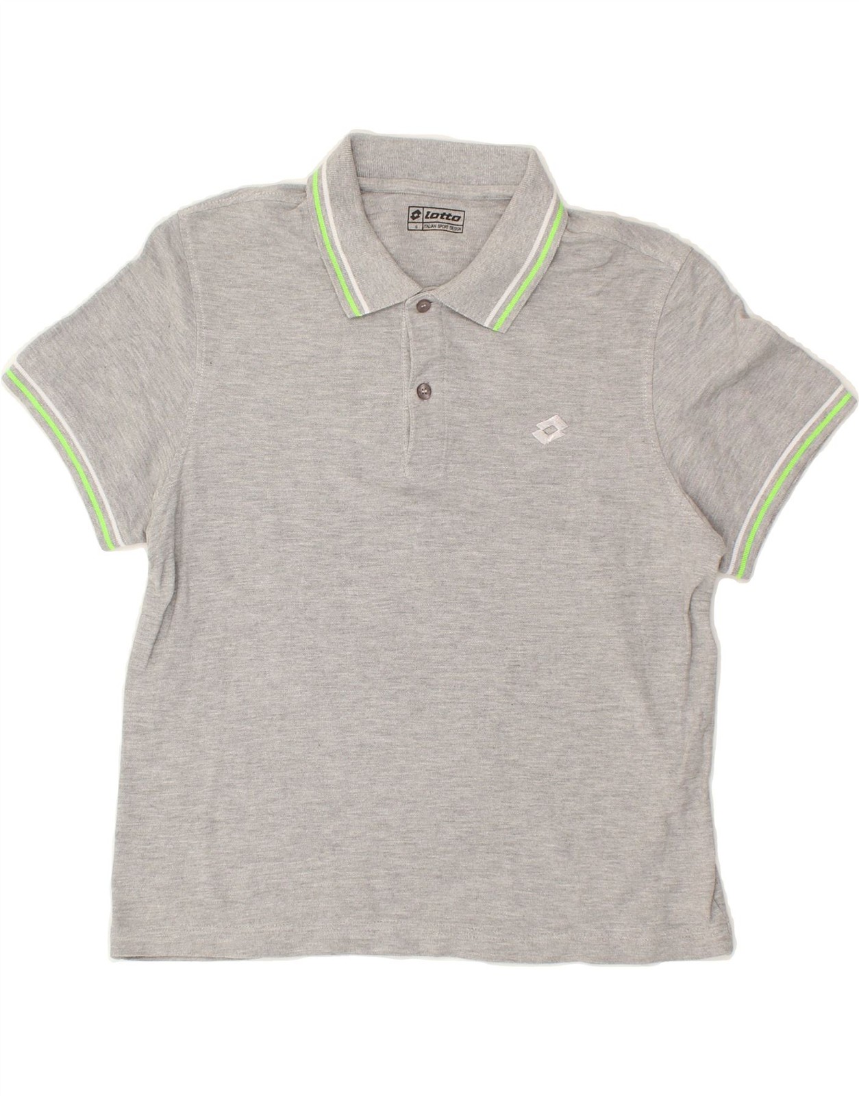 LOTTO Mens Polo Shirt Small Grey AO06