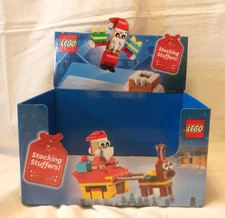 LEGO STOCKING STUFFERS CARDBOARD CHRISTMAS STORE DISPLAY BOX EMPTY