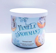 Goose Creek CANILLA SNOWMAN Large 3-Wick Scented Candle, 14.5 oz