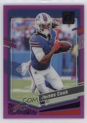 2023 Panini Clearly Donruss Purple /199 James Cook #6 1qr7