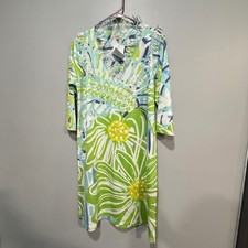 Atelier 5 by Gozde Yilmaz Women's Size M Tunic Dress Floral Print coastal beach