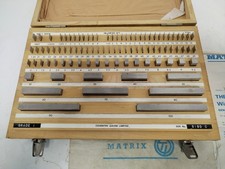 Matrix Coventry Slip Gauge Set Metric Grade 1 88 pieces with inspection docs