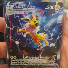 NM Pokémon Jolteon VMAX SWSH184 Sword & Shield Full Art Black Star Promo Holo