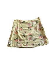 Abound Skirt Womens Small Yellow Pink Floral Mini Skirt NWT XL