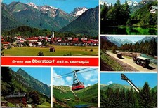 Vintage Oberstdorf Germany Multi-view Postcard Posted